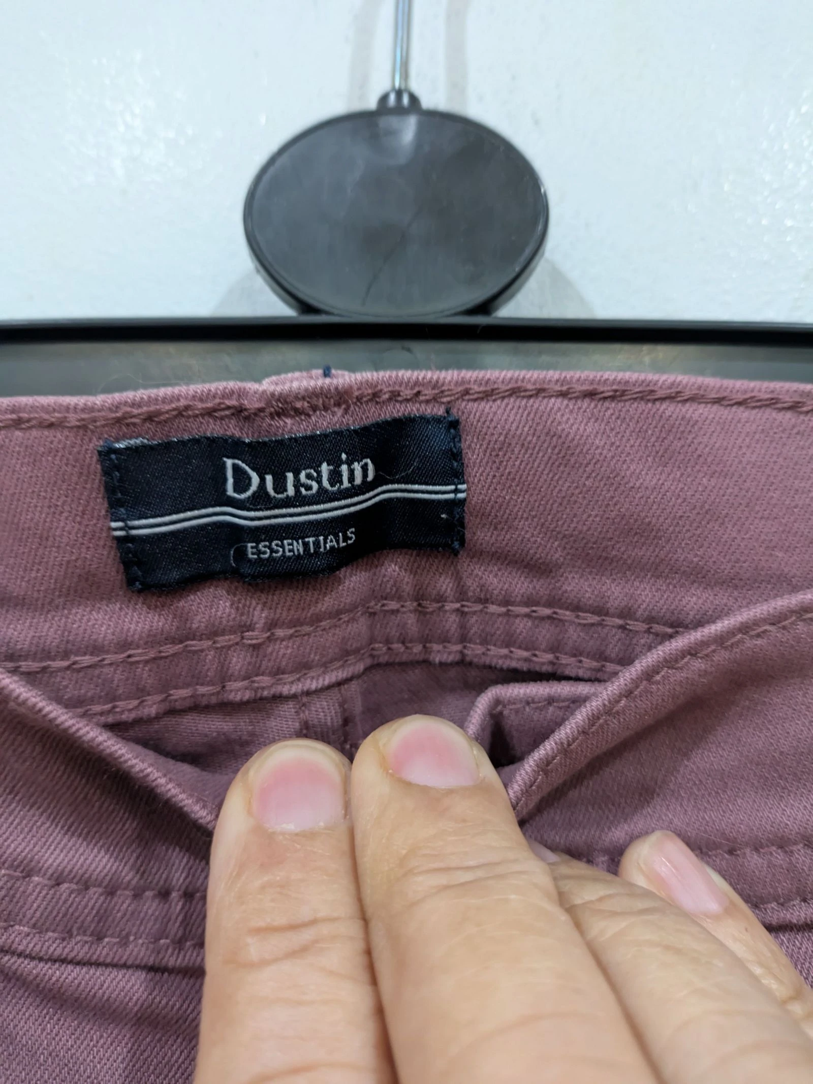 Calça Chinesa de Corte Reto em Tom de Rosa Antigo tamanho 52 da Dustin – photo 4